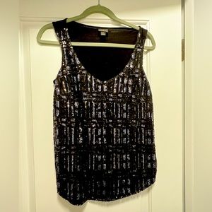 Worthington Black Sequin Top